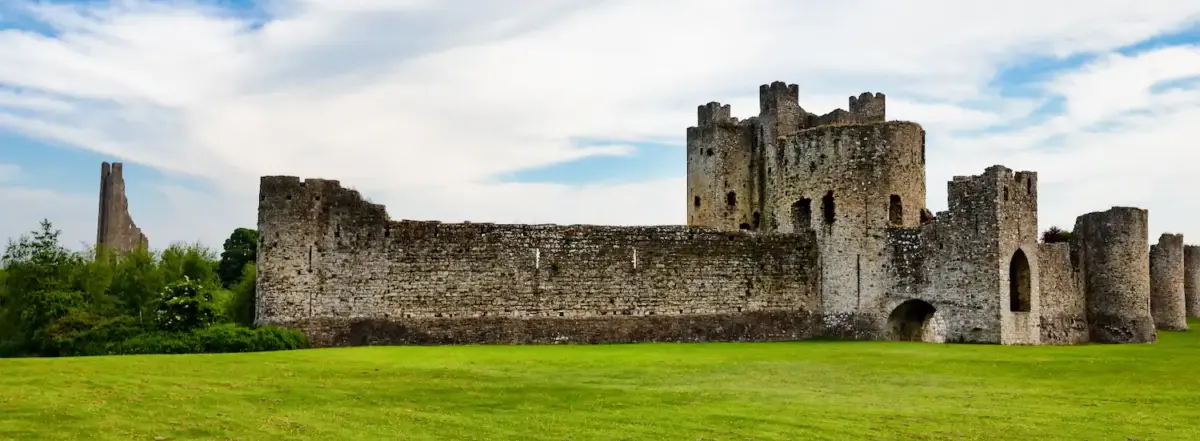 Ruins of an old castle in County Meath, Ireland