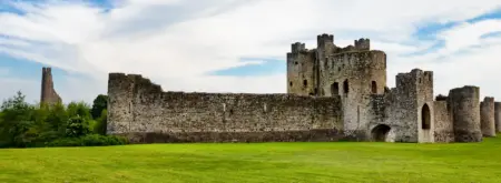 Ruins of an old castle in County Meath, Ireland