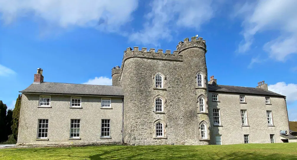 Outdoor photo of Smarmore Castle Rehab for Drug and Alcohol Addiction in Ireland on a sunny day