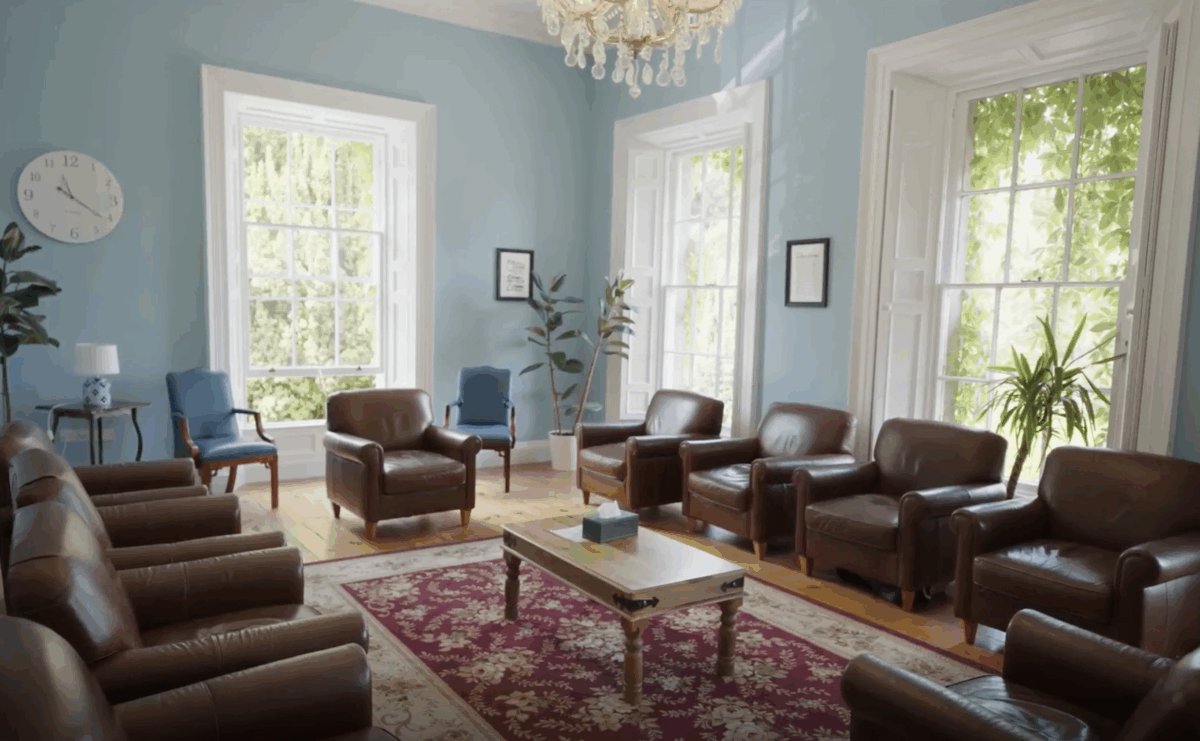 addiction rehab therapy room